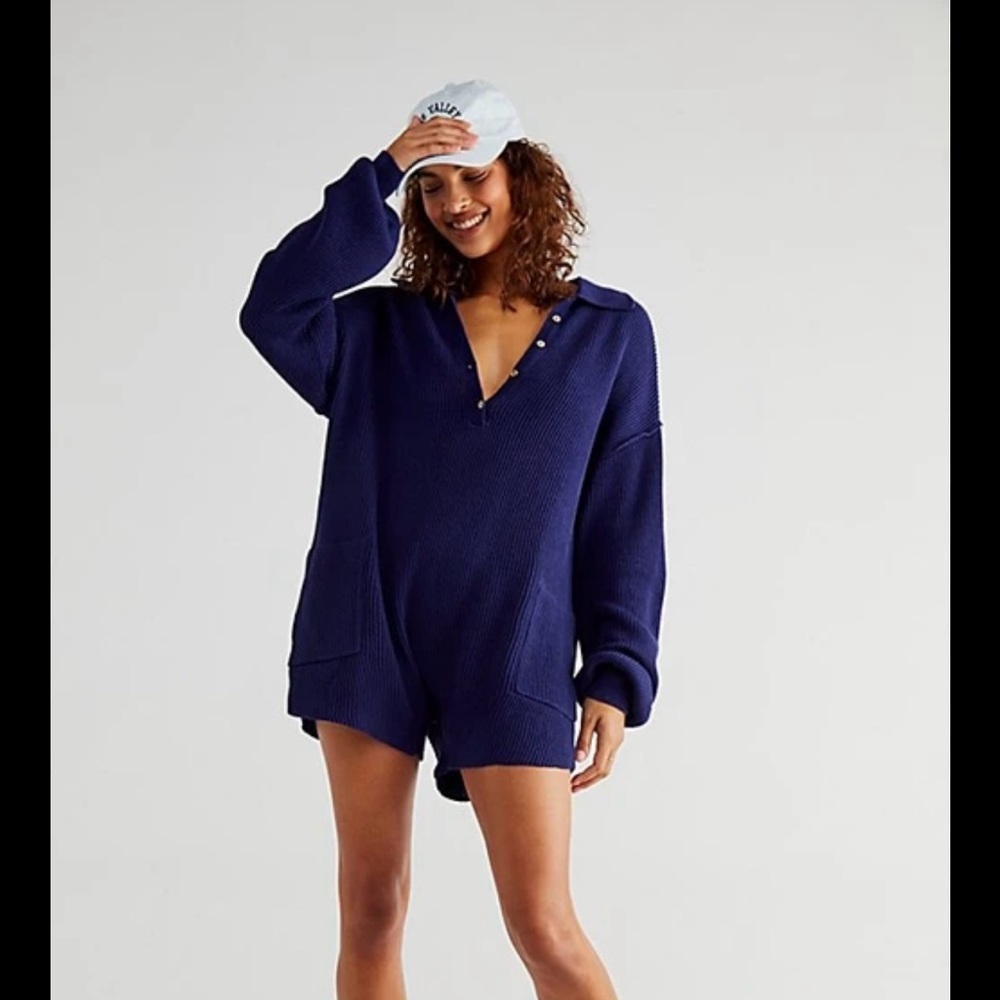 Free People Picnic Sweater Ink Size S